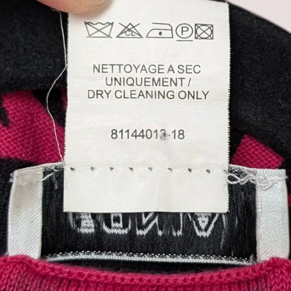 Sonia by Sonia Rykiel Pink & Black Pattern Sweater - Picture 6 of 9